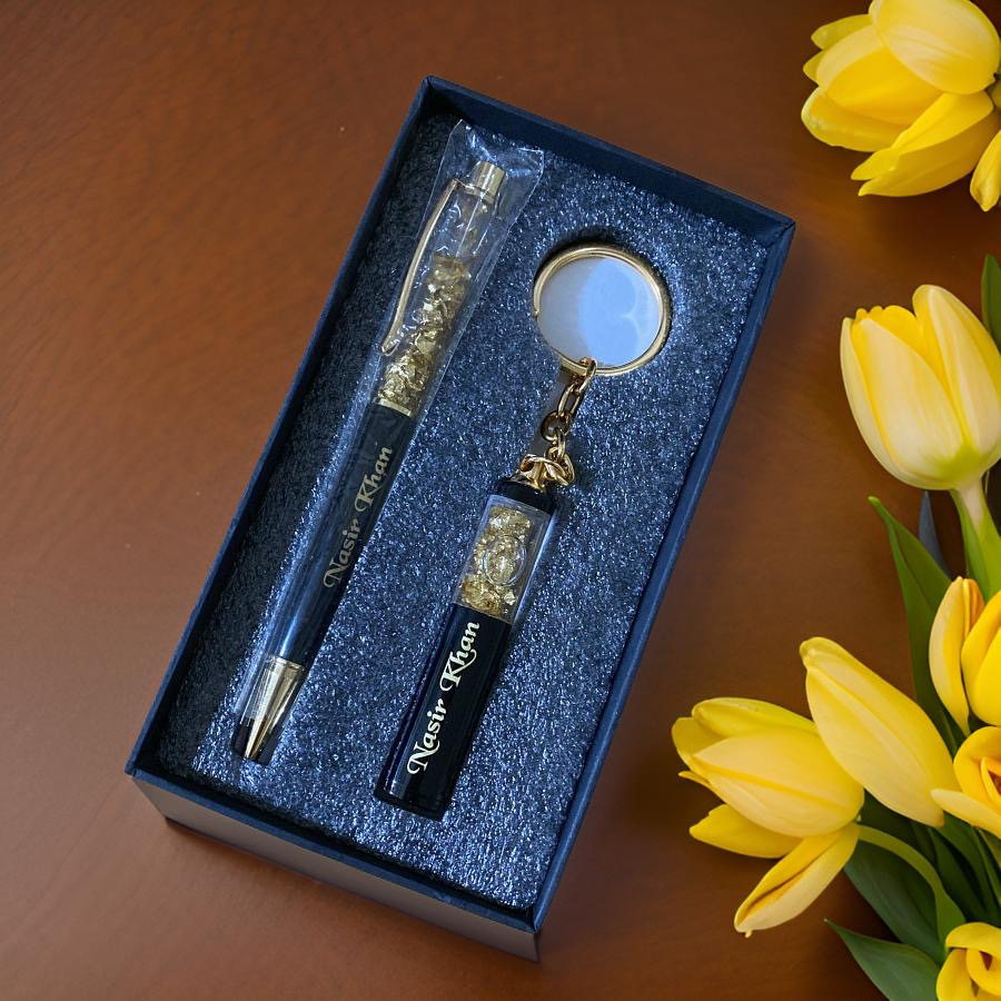 Prosnalized name pen & keychain set